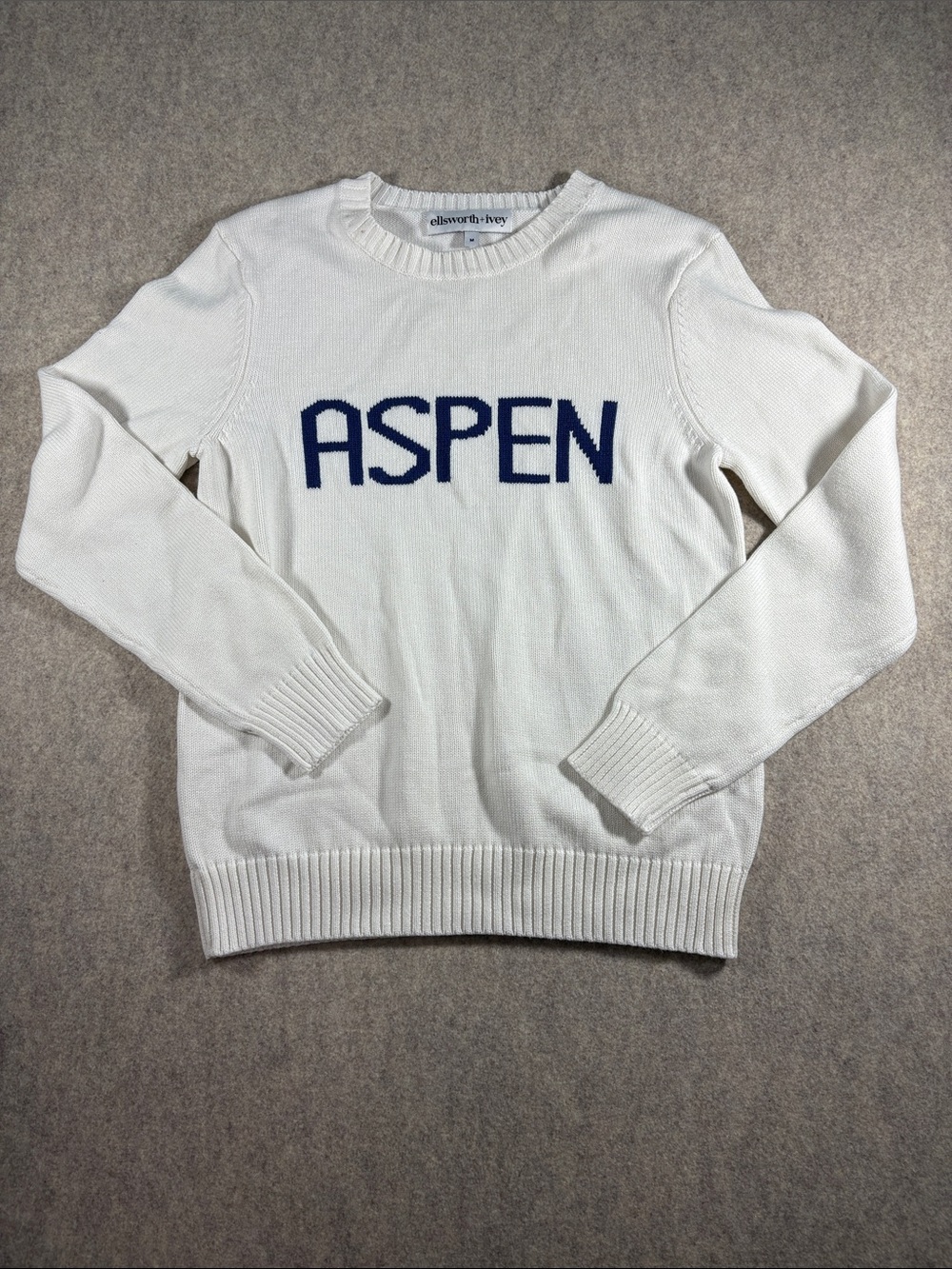 NWOT Ellsworth + Ivey Women’s Aspen Crewneck Knot Sweater size M